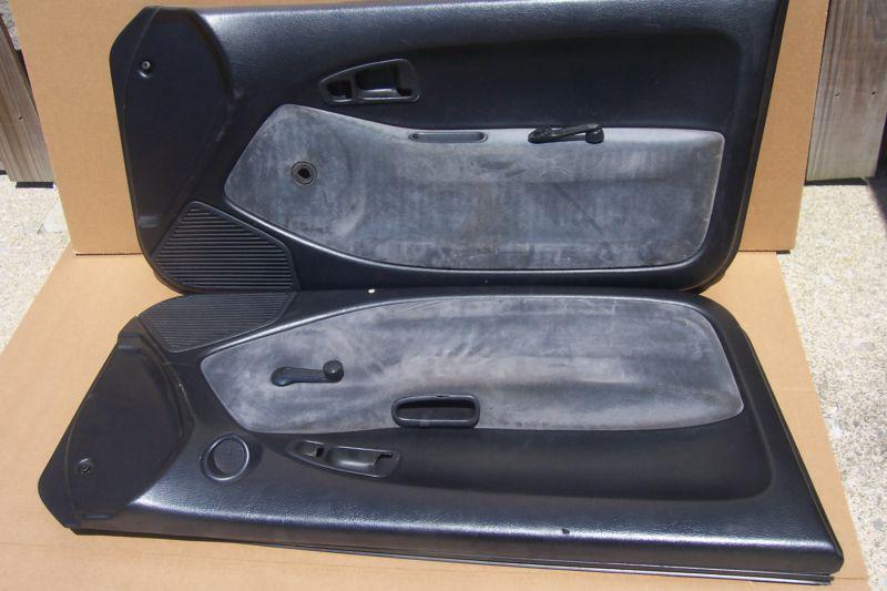 92 93 94 95 honda civic 2 dr door panels panel black manual