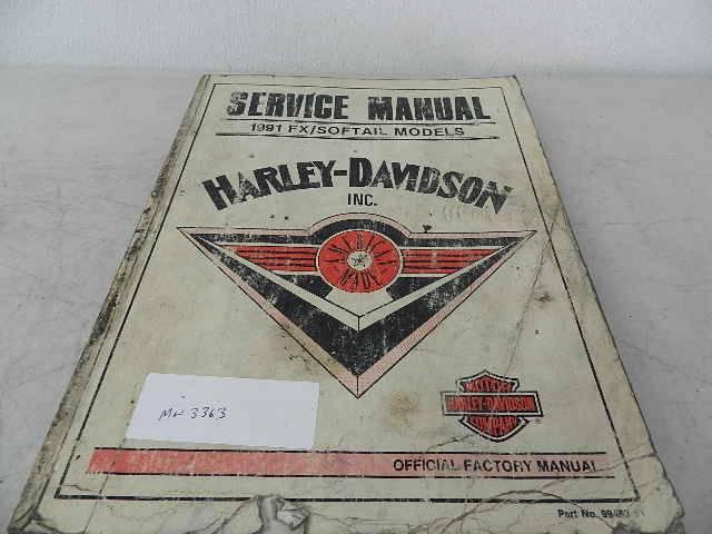 Oem used 1991 harley softail official factory manual 99482-91