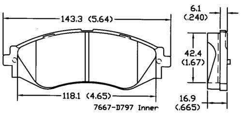 Power stop pm18-797 brake pad or shoe, front