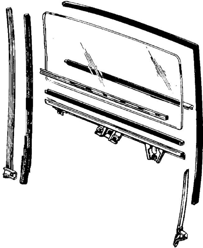 73-9 f-series 78-9 bronco door glass run weatherstrip