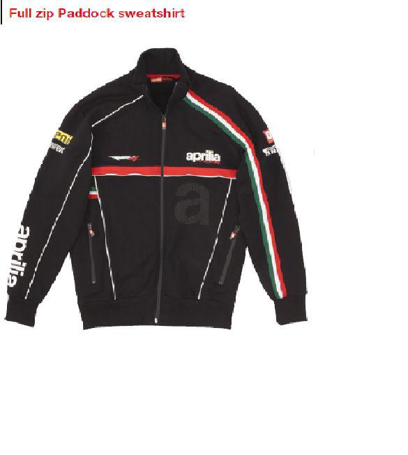 New aprilia wsbk 2012 paddock zip up  black rsv rsv4