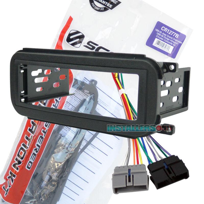 Plymouth car stereo single/iso-din radio install dash kit combo scosche cr1277b