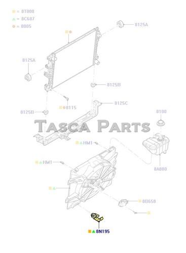 New oem radiator fan bracket 2006-2011 crown victoria grand marquis town car