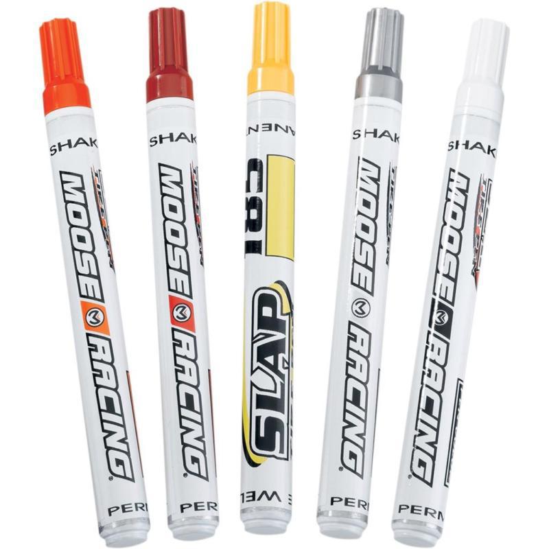 Moose racing tire pen set  yellow red white silver orange 5 pens  f71-1000-4