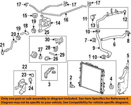 Cadillac gm oem 12623461 cooling system misc/engine coolant pipe o-ring