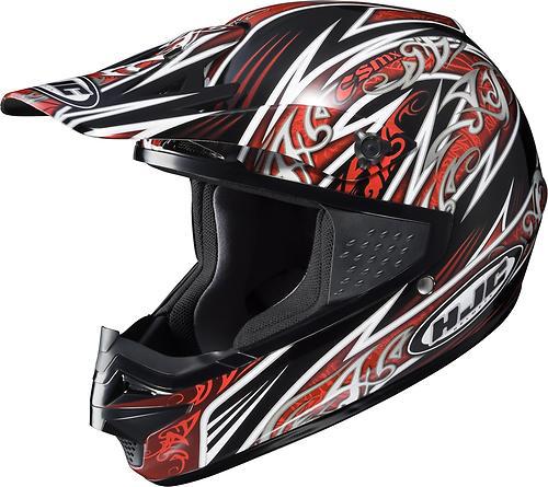 Hjc cs-mx scourge offroad/motocross adult helmet,mc-1/red/black/white ,med/md