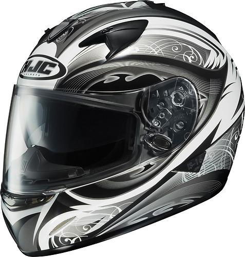 Hjc is-16 lash w/ sunshield full-face helmet,mc-5/black/gray/white,large/lg