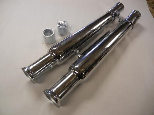 Cocktail shaker mufflers(2 right side ).shovelhead, triumph, bobber, chopper