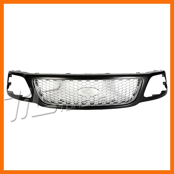 99-04 ford f150 f250 4wd xl xlt lariat front plastic grille body assembly