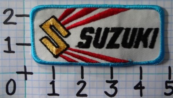 Vintage nos suzuki motorcycle patch from the 70's 006