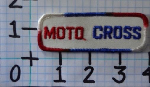 Vintage nos moto cross motorcycle patch from the 70's 001