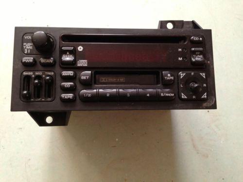 93-00 chrysler sebring /stratus coupe cassette radio cd controls