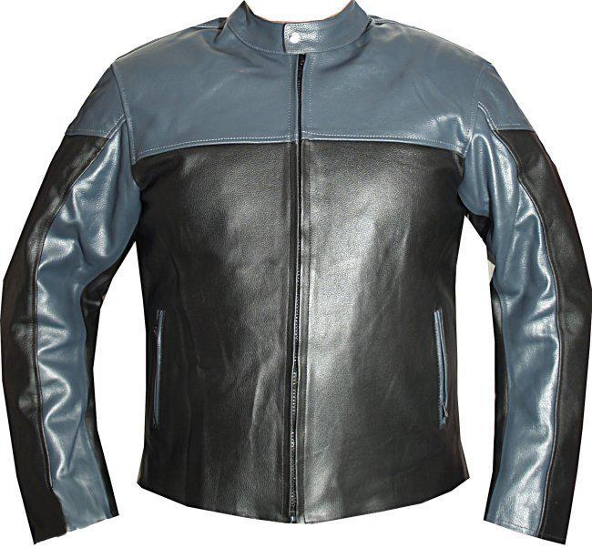 Motorcycle ce armor leather jacket sport bike gray 48
