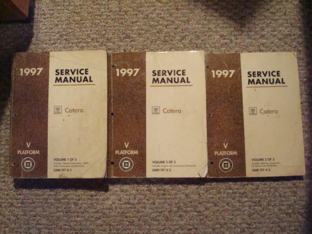 1997 cadillac catera factory dealer ship service work shop repair manual book 