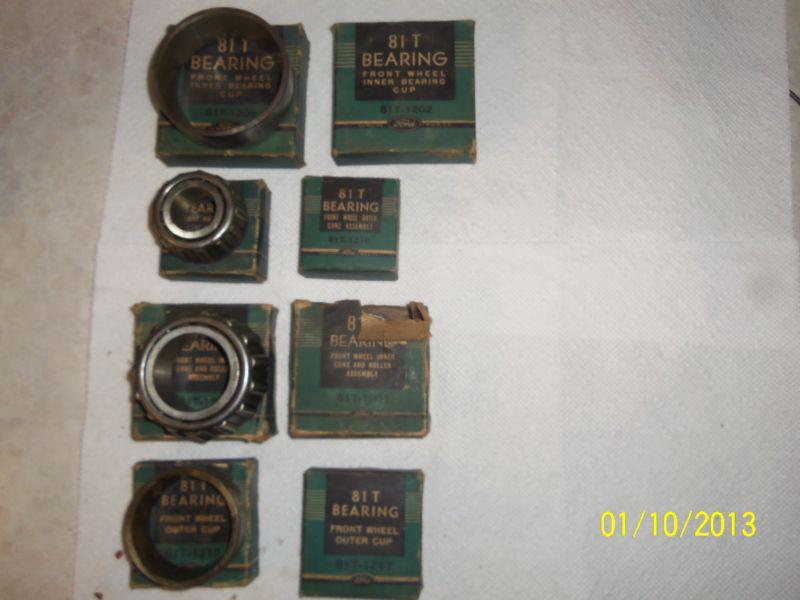 1938- ford truck in/outer  wheel bearing/races81t-1201-k      kit 4 races 4 cups