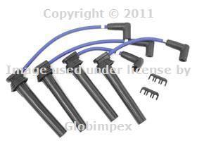 Bmw mini blue spark plug wire set high performance oem + 1 year warranty