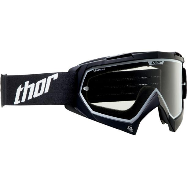 Thor black enemy goggles adult motocross mx off road atv motorcross