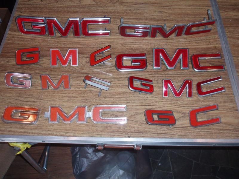 Gmc emblems 1970's 80's 90's ?? front grille fender trunk