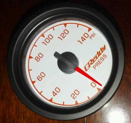 Greddy oil/fuel pressure gauge brand new in original box 52mm white face