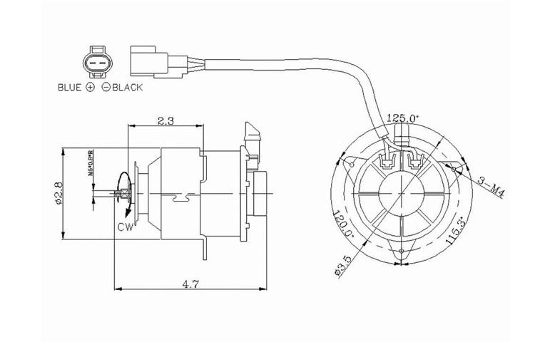 Radiator cooling fan motor toyota camry corolla celica paseo tercel 1636311020