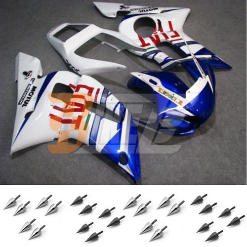 Free bolt kit! body frame fairing kit for yamaha yzf r6 1998 99 00 01 2002 az