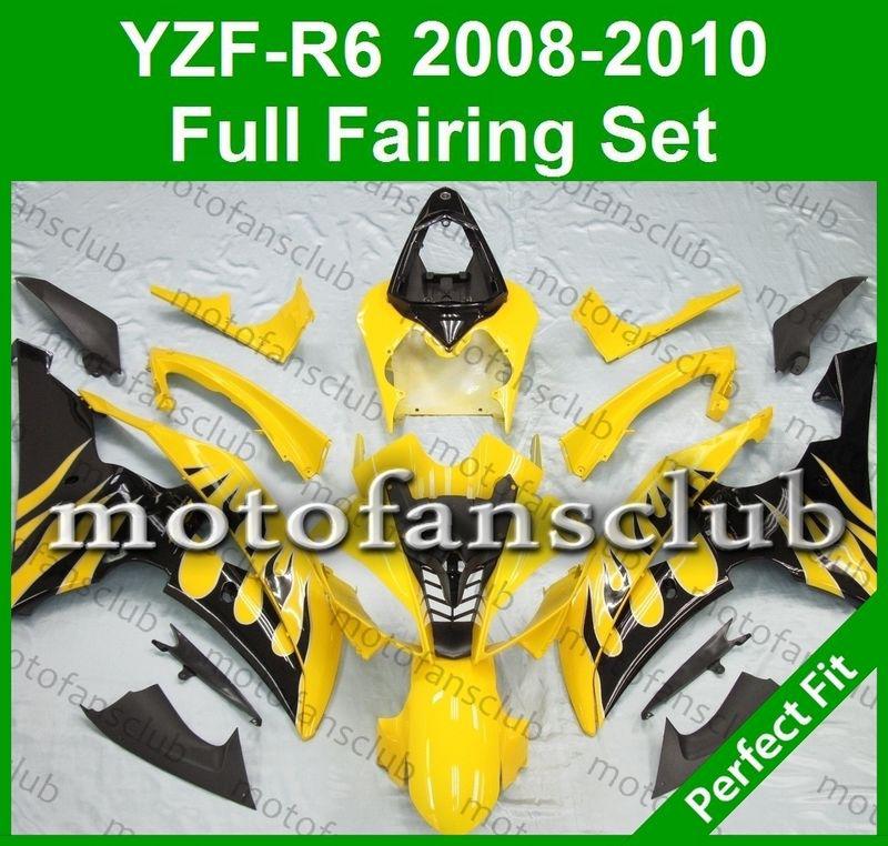 Fit yamaha yzf r6 08 09 10 yzfr6 2008 2009 2010 600 fairing bodywork #01 c