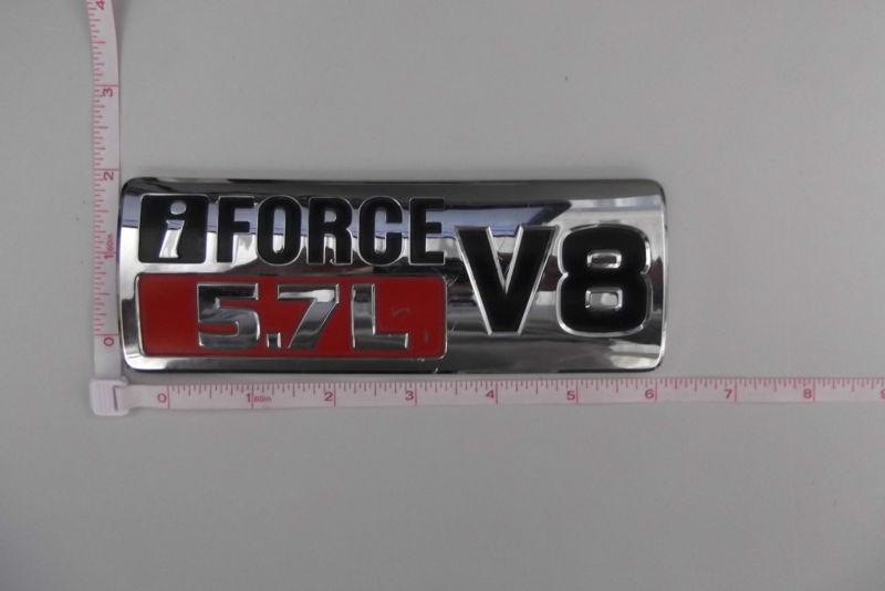 2007 - 2012 toyota tundra iforce 5.7l v8 fender emblem 75472-34040