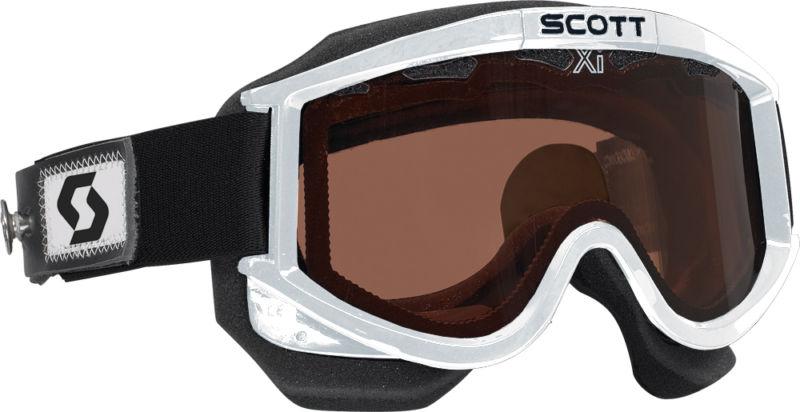 Scott usa 87 otg snowcross goggles with speed strap white/rose lens