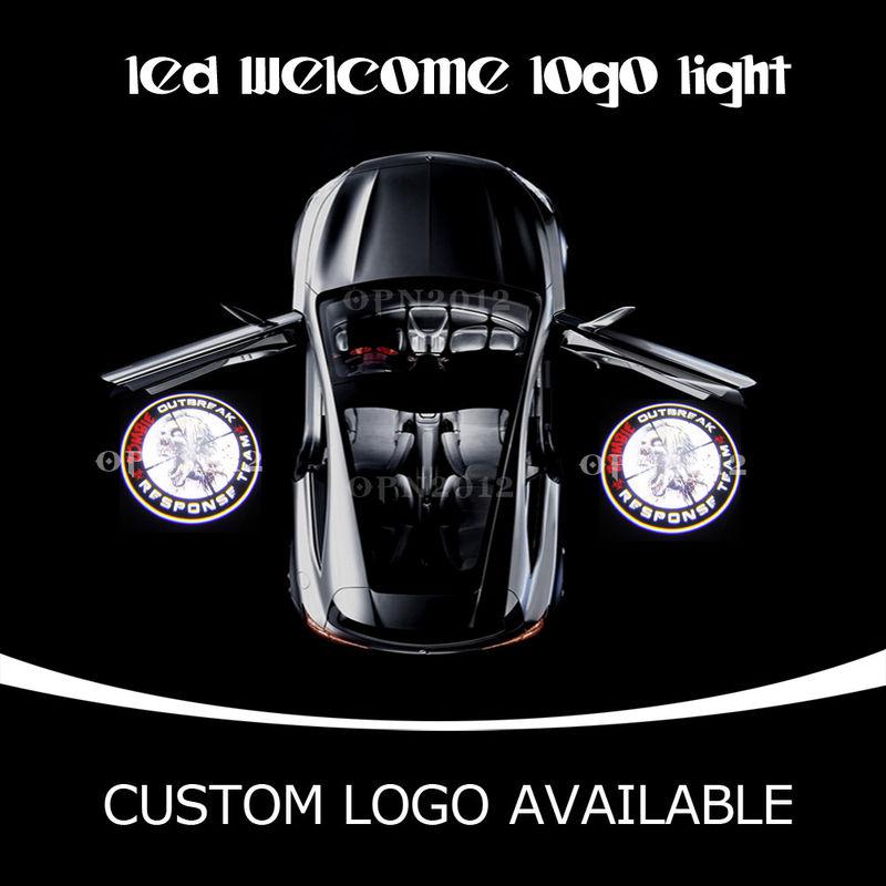 Car door welcome zombie outbreak response team logo laser ghost shadow led light