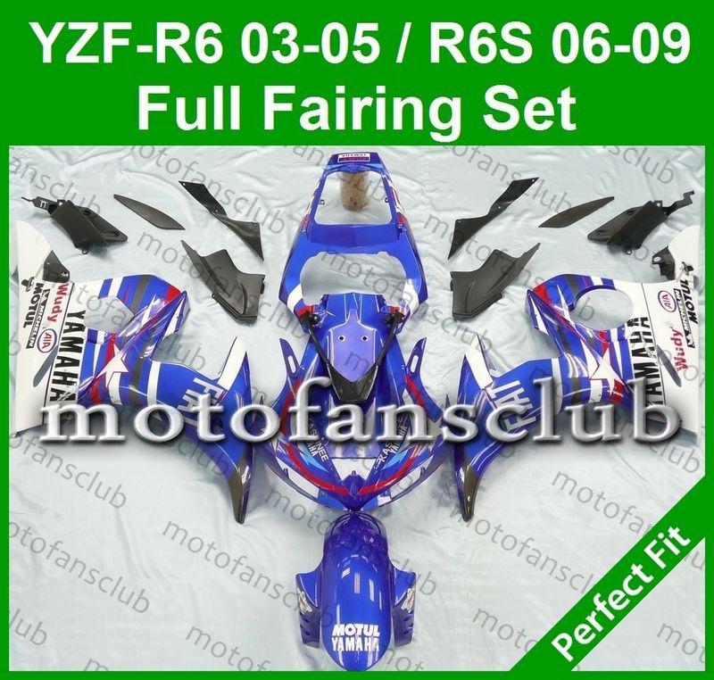 Fit yamaha yzf r6s 06 07 08 09 yzfr6s 2006 2007 2008 2009 fairing plastics #07 c