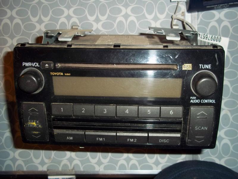  toyota cd player radio stereo 2005 05 16860 camry corolla 86120-aa160