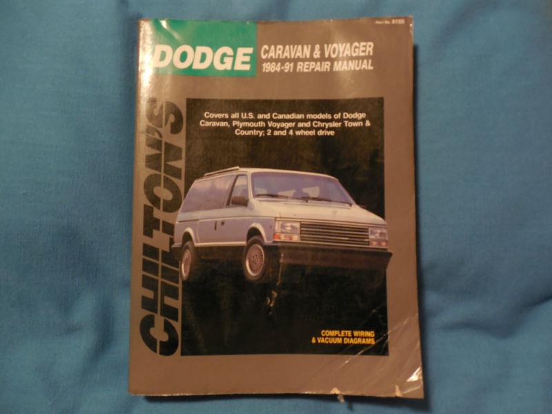 Chilton auto manual,  dodge, plymonth & chrysler. 1984-1991