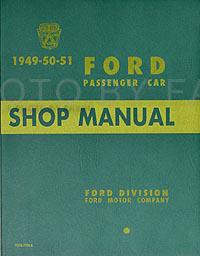 1949 1950 1951 ford car shop manual on paper 49-50-51 repair service book