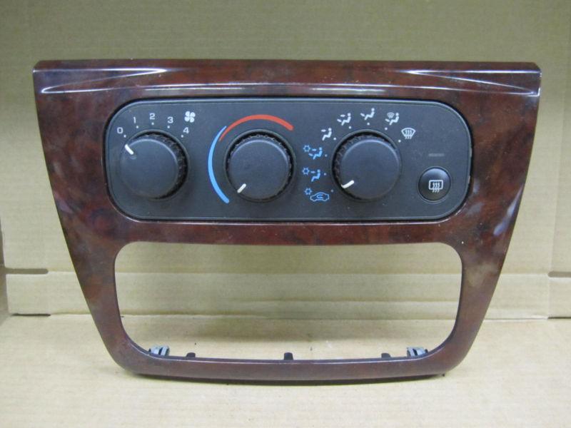 Chrysler sebring sedan 02-03 2002-2003 climate control head w/ bezel - wood