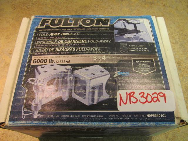 Fulton fold away hinge kit 3" x 4"  6000lb class ii  **nb3029**