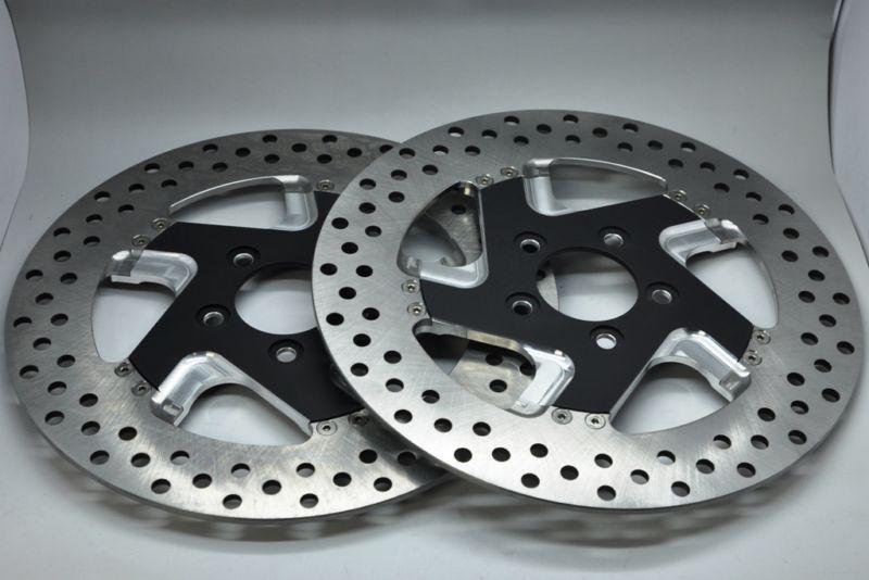 11.8 factor performance machine front brake rotors harley custom new 2 piece l&r