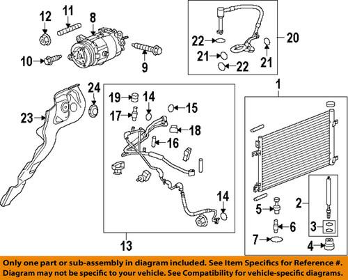 Gm oem 22869501 a/c condenser, compressor & lines-condenser