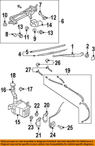 Subaru oem soa591u216 windshield wiper blade/wiper blade