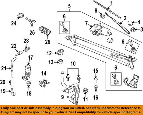 Volkswagen oem 5m0955986c9b9 wiper & washer-windshield-heated nozzle