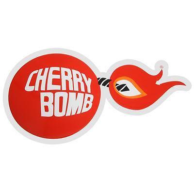 Tin sign unique shape cherry bomb logo 25" x 13" each