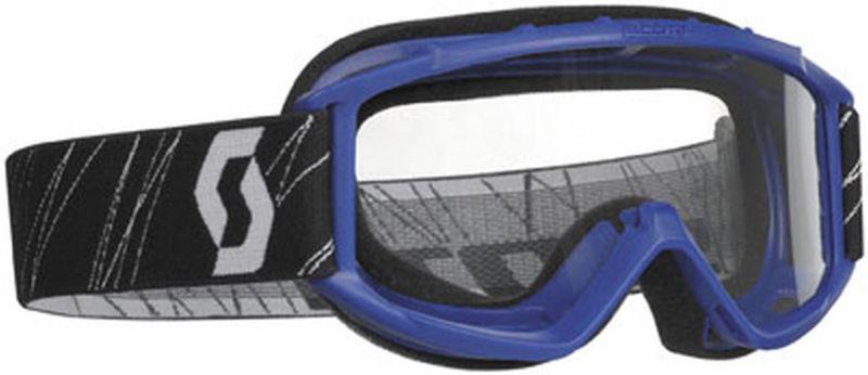 New scott 89si w/ clear standard lens youth goggles, blue, one size