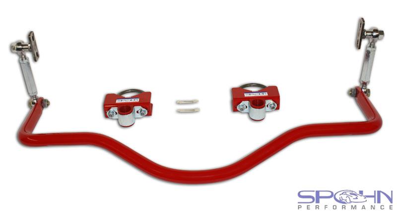 Spohn pro series anti roll drag rear sway bar sp-921 red