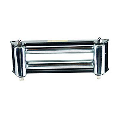 Universal chrome fairlead for 8000 to 12000 lb winch - chrome and black finish