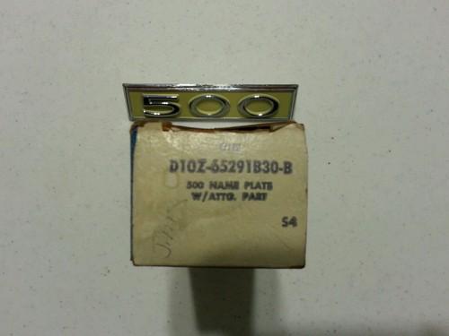 Nos 1971 ford fairlane 500 nameplate 