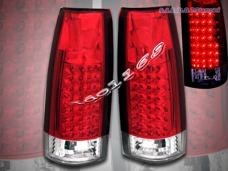 88-98 chevy full size sierra silverado tail lights led 