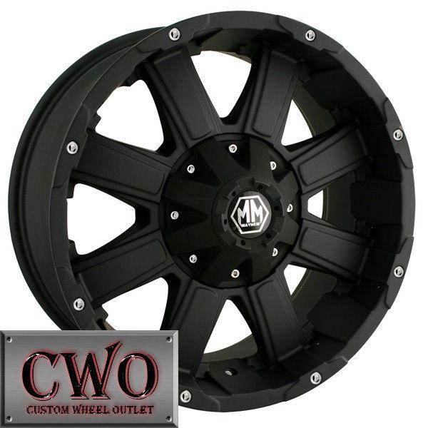 20 black mayhem chaos rims 5x127/5x139.7 5 lug jeep chevy c1500 dodge f150 cwo