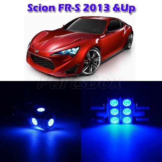 3 blue interior map door step courtesy light lamp package for scion fr-s 2013