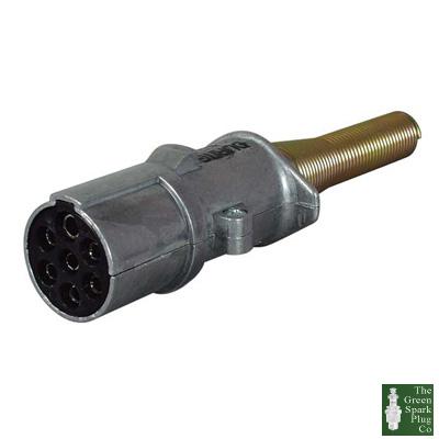 Durite - socket trailer 7 pole aluminium 24n bg1 - 0-477-89