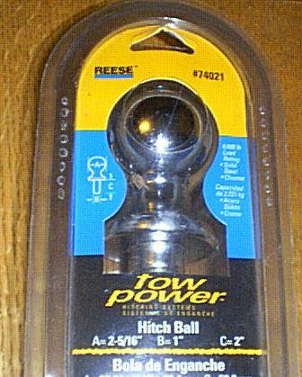 Reese tow ball 2 5/16 " made in usa new free s/h