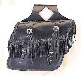 Leather motorcycle saddlebags saddle bags fits most harley davidson on sale